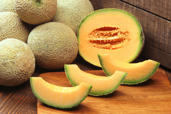  Bilde av kuttet melon.