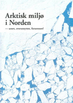 Bokomslag med boktittelen og et bilde av hav-is.