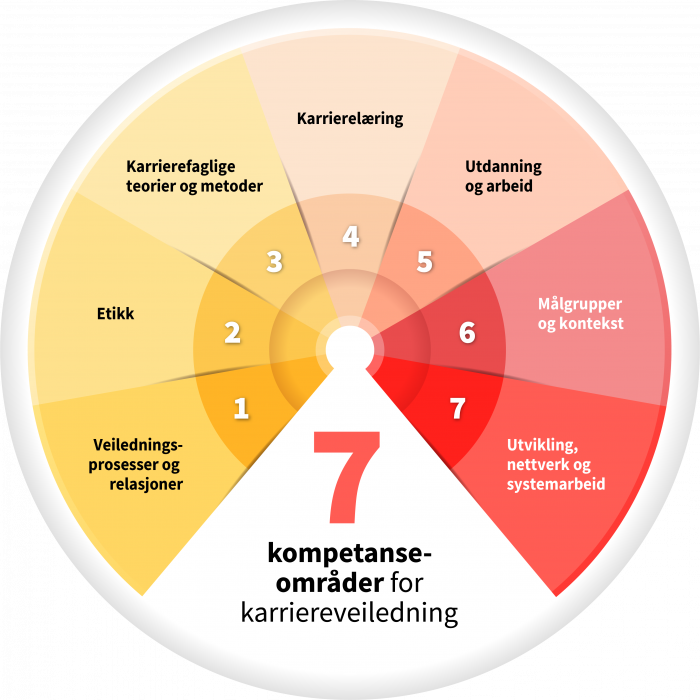 Modell over kompetanseområder.