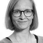 Svart-hvitt profilbilde av Oda Notevarp Paulsen