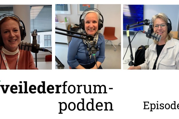 Veilederforum-podden med portrett av deltagere fra episode 1 