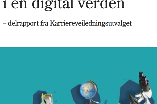 Skjermbilde av rapporten Karriereveiledning i en digital verden 