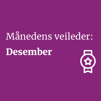 Logo månedens veileder. 